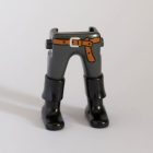 Playmobil Piernas grises con cinturón y botas ¡Despiece! | clickclack.es