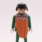 Playmobil Poncho naranja con estampado ¡Despiece! | clickclack.es