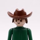 Playmobil Sombrero vaquero ala ancha marrón rojizo ¡Despiece! | clickclack.es