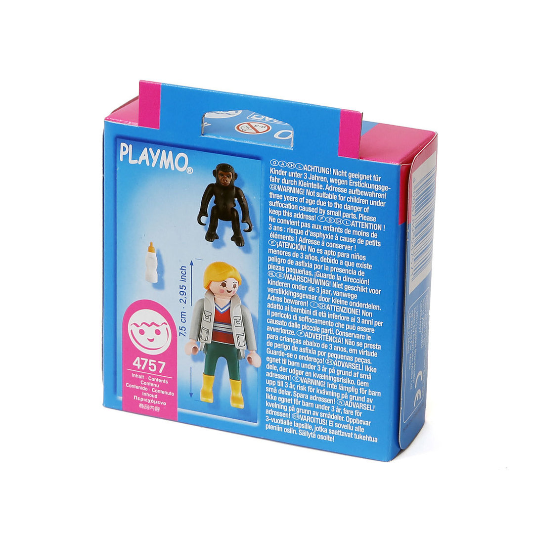 Playmobil Special 4757 Cuidadora con bebe gorila | clickclack.es