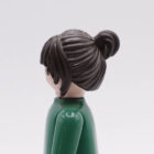 Playmobil Pelo castaño oscuro con moño ¡Despiece!
