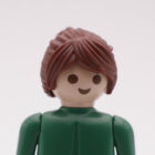 Playmobil Pelo castaño rojizo con moño