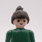 Playmobil Pelo castaño recogido hacia arriba